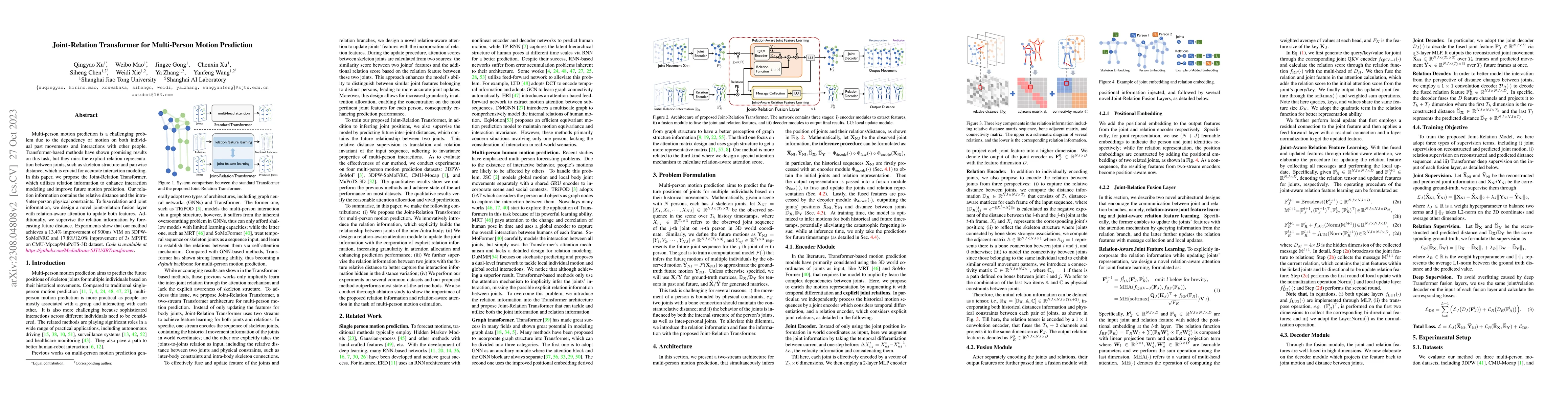 Thumbnail for Joint-Relation Transformer for Multi-Person Motion Prediction