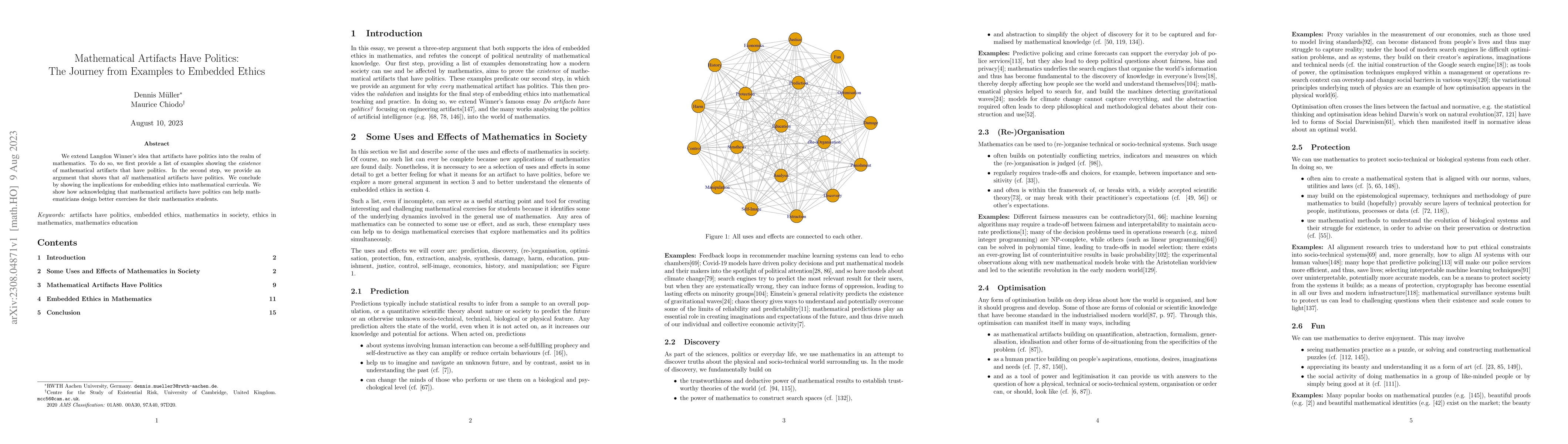 Thumbnail for Mathematical Artifacts Have Politics: The Journey from Examples to
  Embedded Ethics