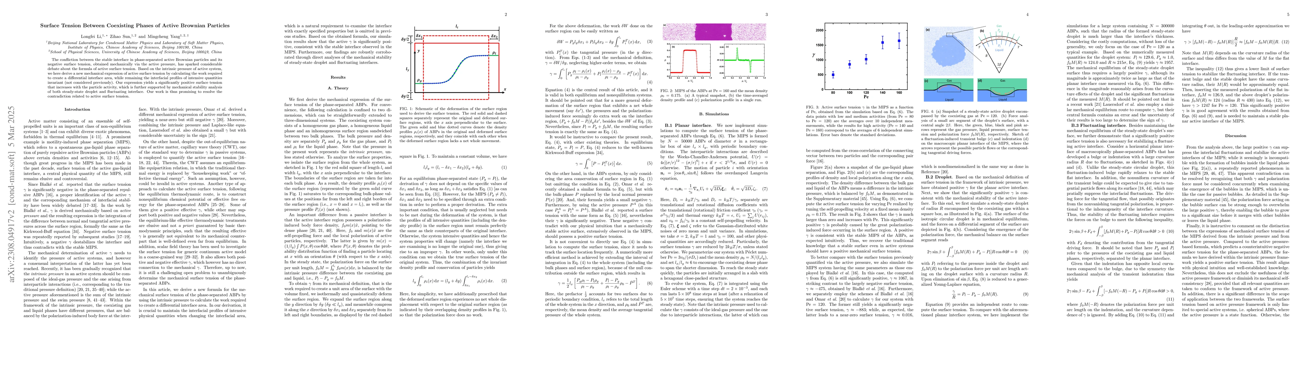 Thumbnail for Surface Tension Between Coexisting Phases of Active Brownian Particles