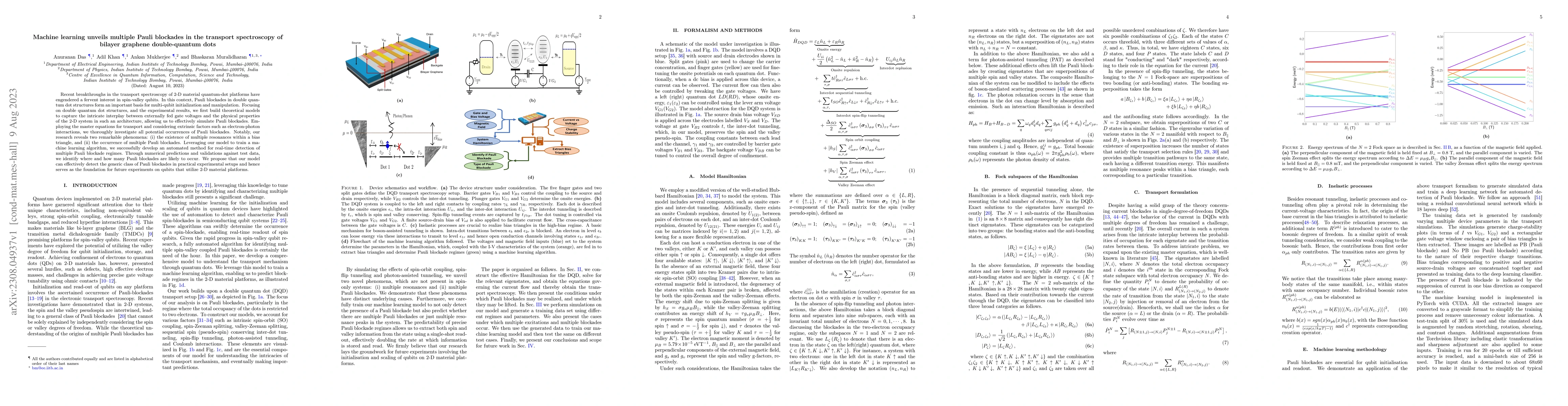 Thumbnail for Machine learning unveils multiple Pauli blockades in the transport
  spectroscopy of bilayer graphene double-quantum dots