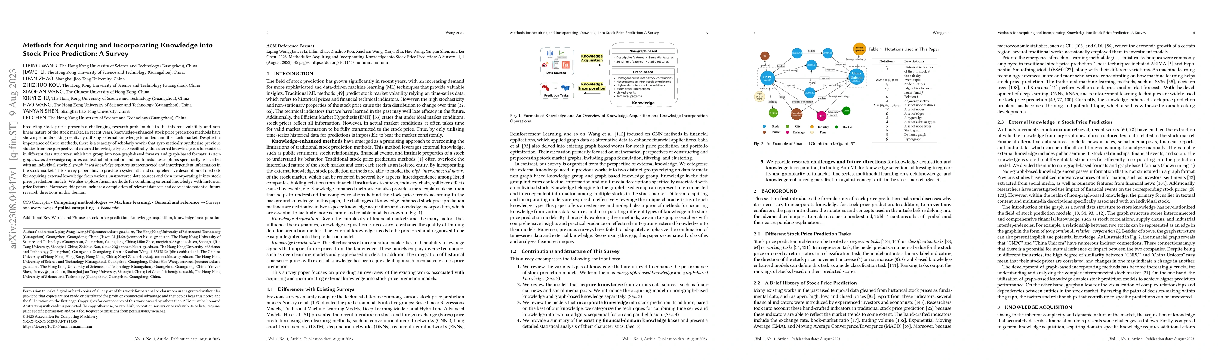 Thumbnail for Methods for Acquiring and Incorporating Knowledge into Stock Price
  Prediction: A Survey