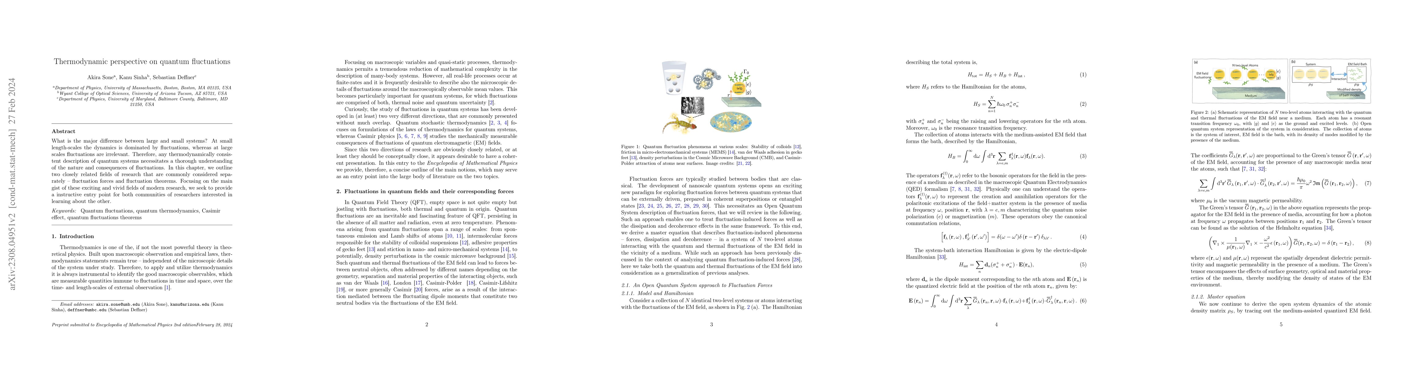 Thumbnail for Thermodynamic perspective on quantum fluctuations