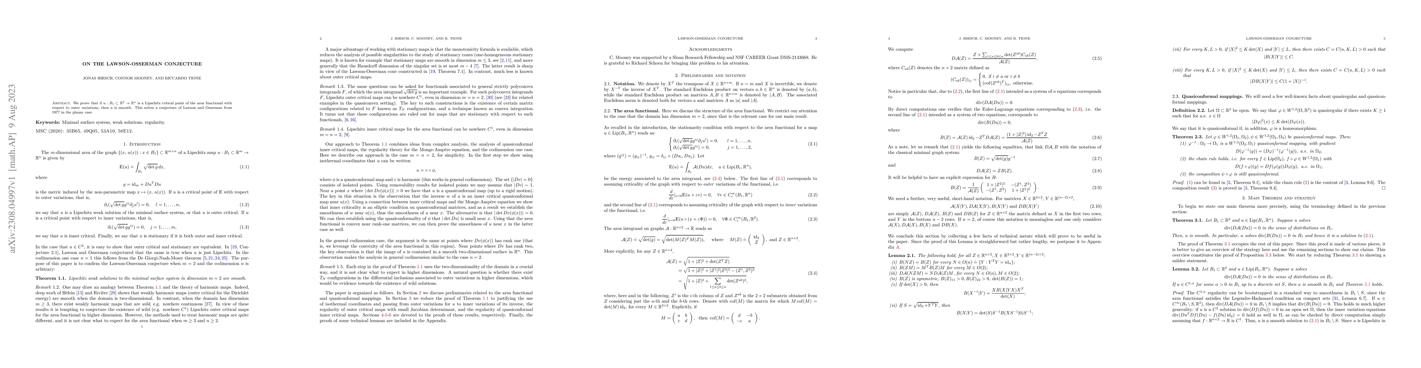 Thumbnail for On the Lawson-Osserman conjecture