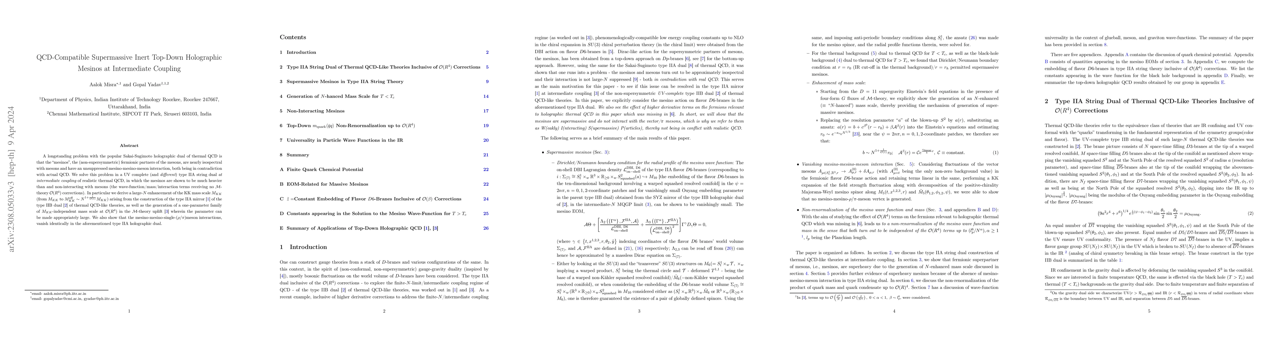 Thumbnail for QCD-Compatible Supermassive Inert Top-Down Holographic Mesinos at
  Intermediate Coupling