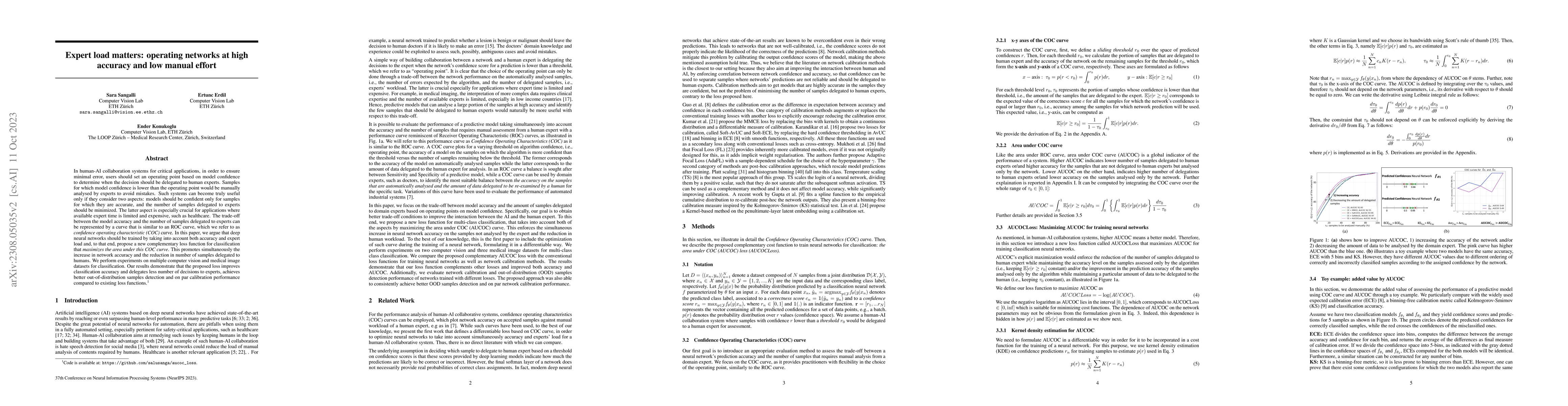 Thumbnail for Expert load matters: operating networks at high accuracy and low manual
  effort