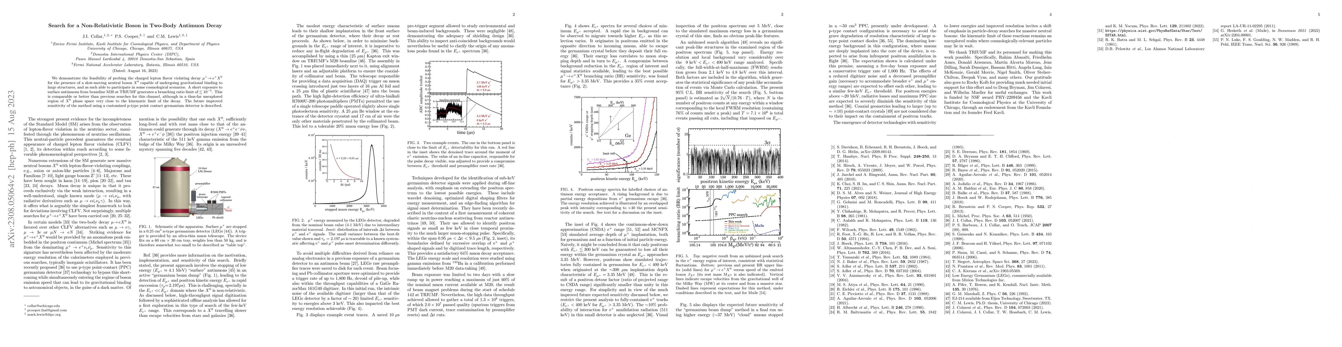 Thumbnail for Search for a Non-Relativistic Boson in Two-Body Antimuon Decay