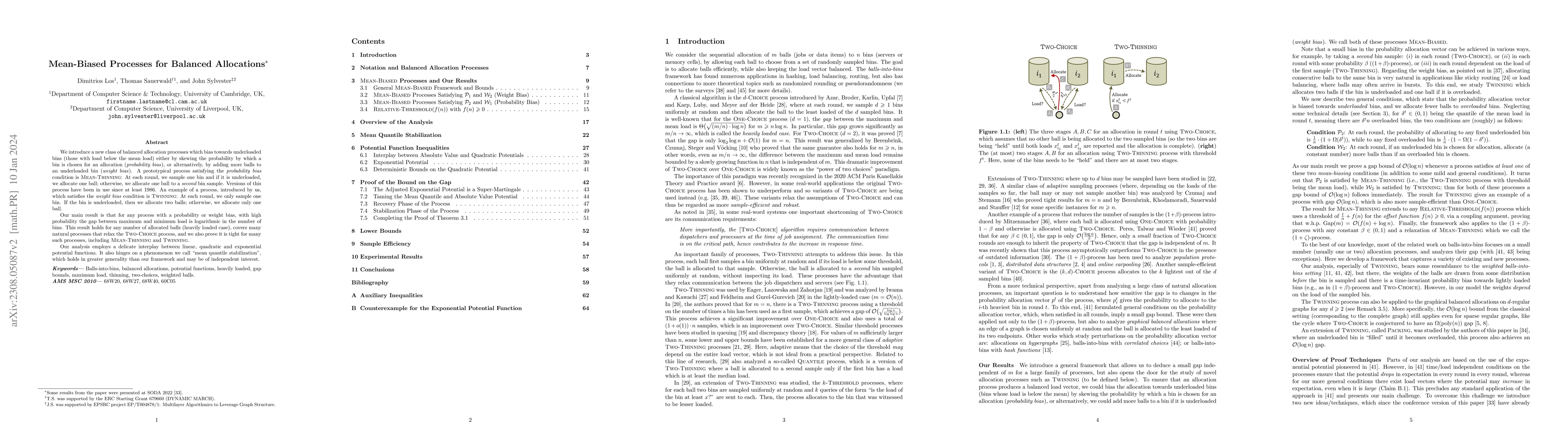 Thumbnail for Mean-Biased Processes for Balanced Allocations