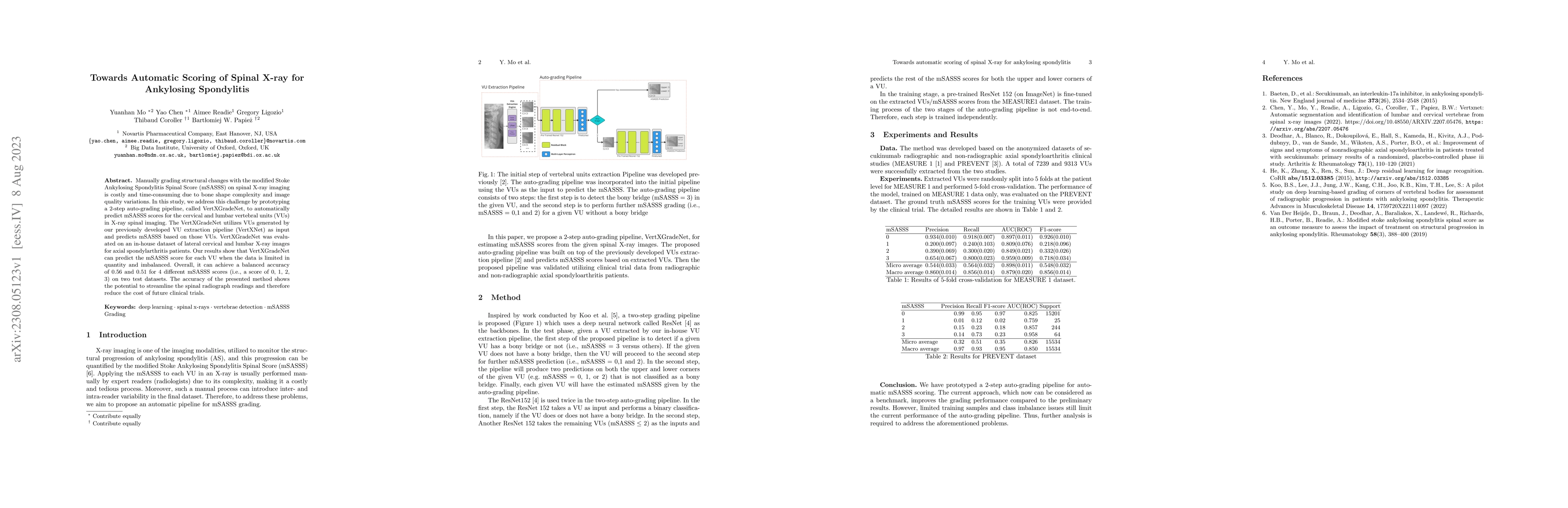 Thumbnail for Towards Automatic Scoring of Spinal X-ray for Ankylosing Spondylitis