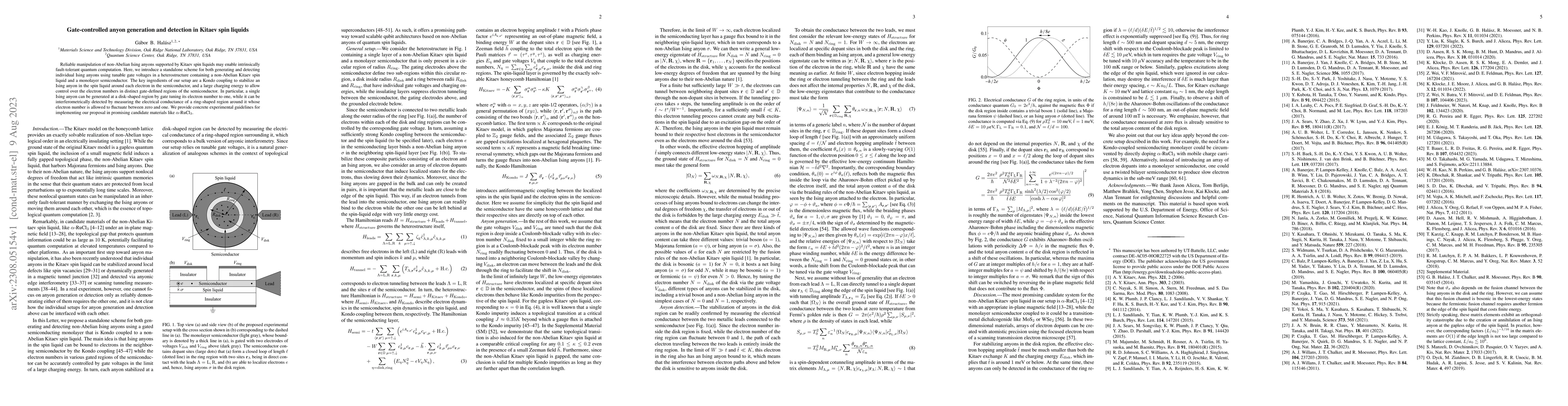 Thumbnail for Gate-controlled anyon generation and detection in Kitaev spin liquids