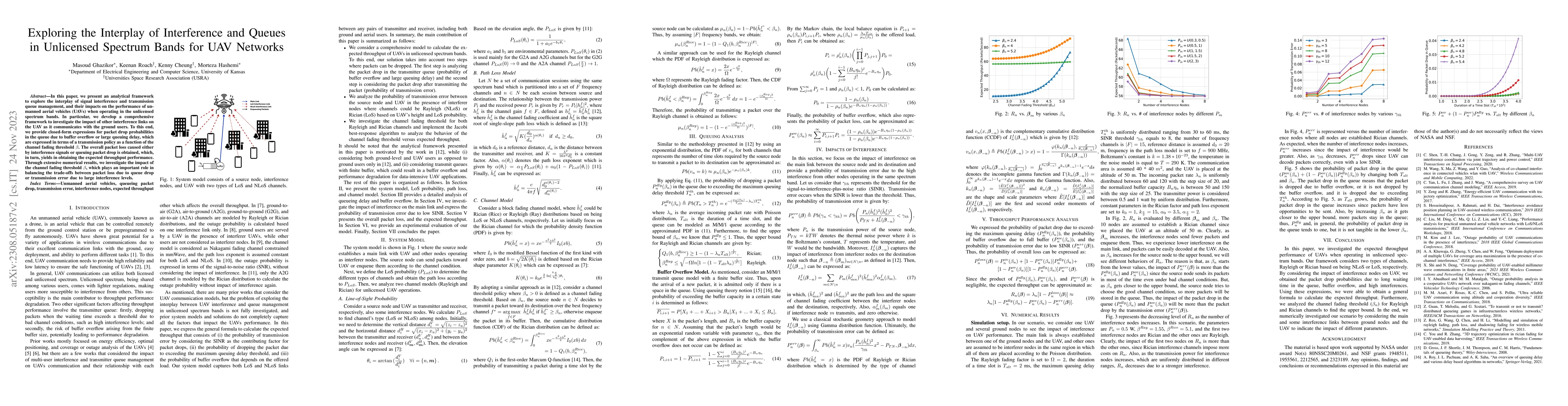 Thumbnail for Exploring the Interplay of Interference and Queues in Unlicensed
  Spectrum Bands for UAV Networks