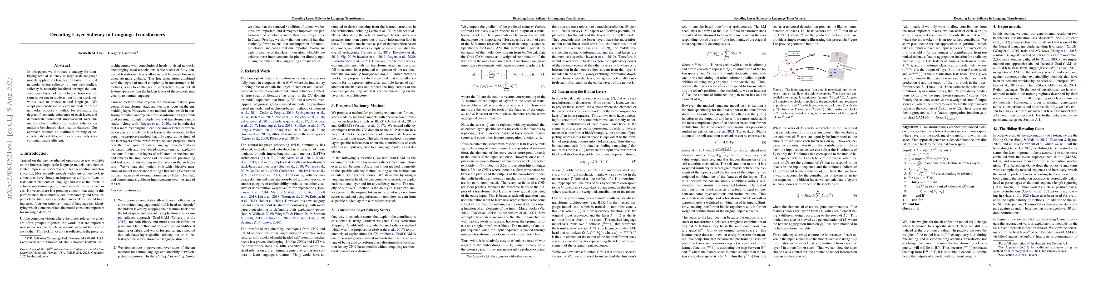 Thumbnail for Decoding Layer Saliency in Language Transformers