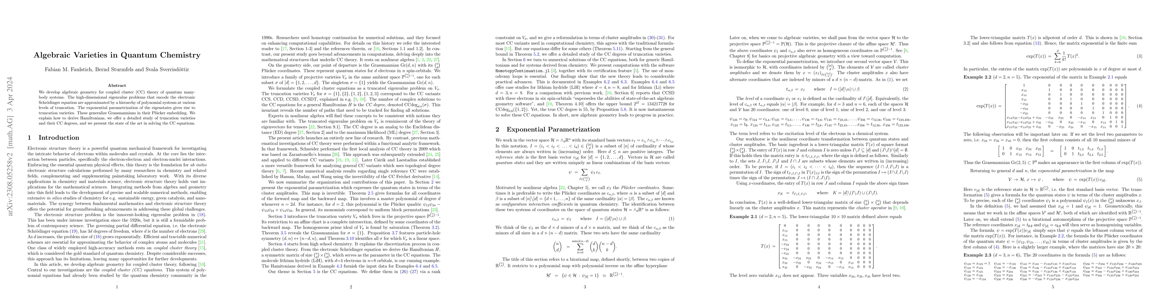 Thumbnail for Algebraic Varieties in Quantum Chemistry