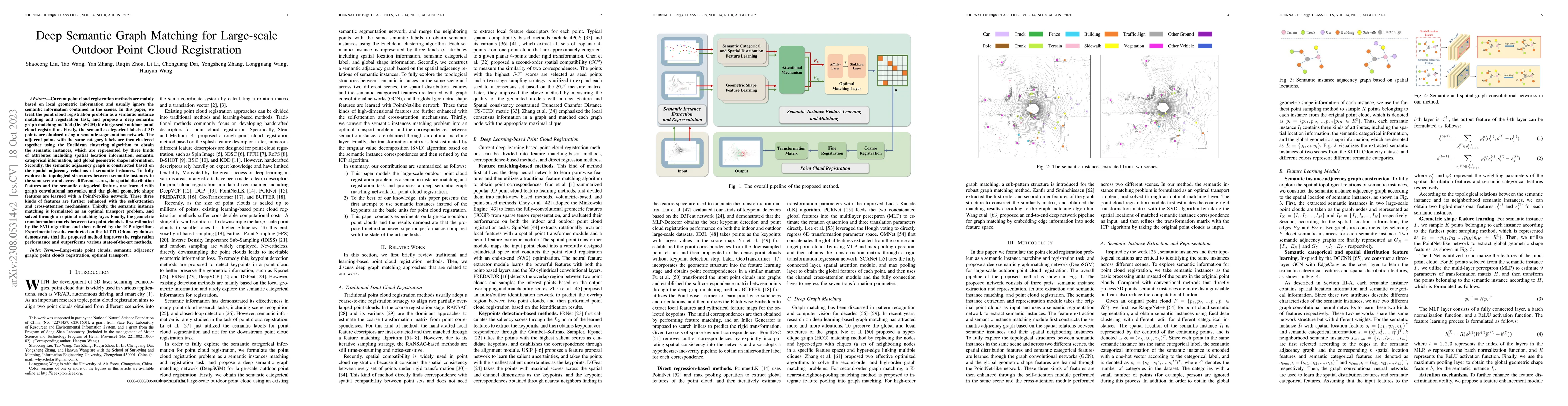 Thumbnail for Deep Semantic Graph Matching for Large-scale Outdoor Point Clouds
  Registration