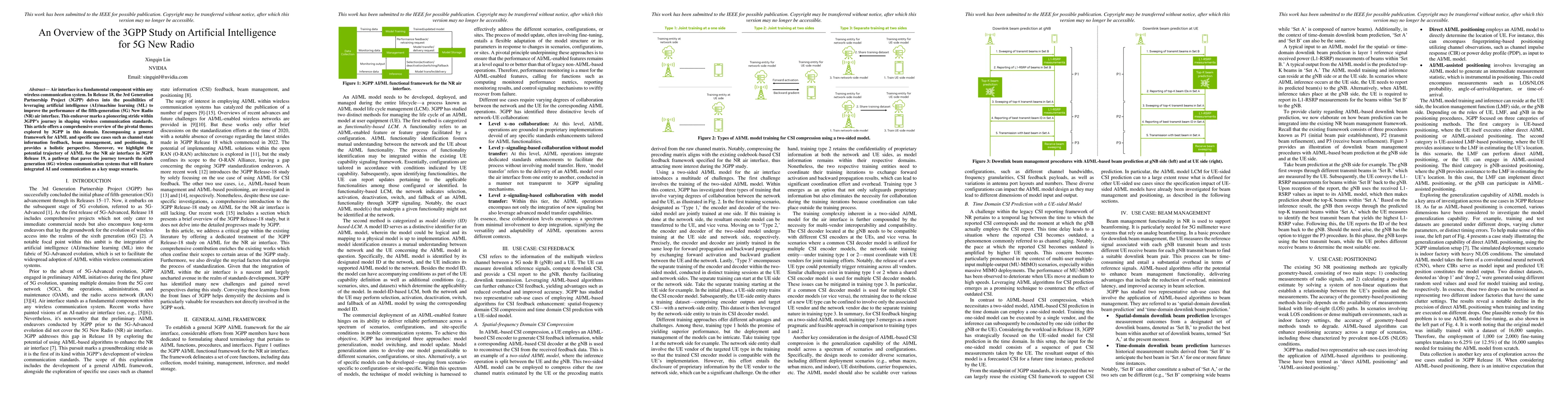 Thumbnail for An Overview of the 3GPP Study on Artificial Intelligence for 5G New
  Radio