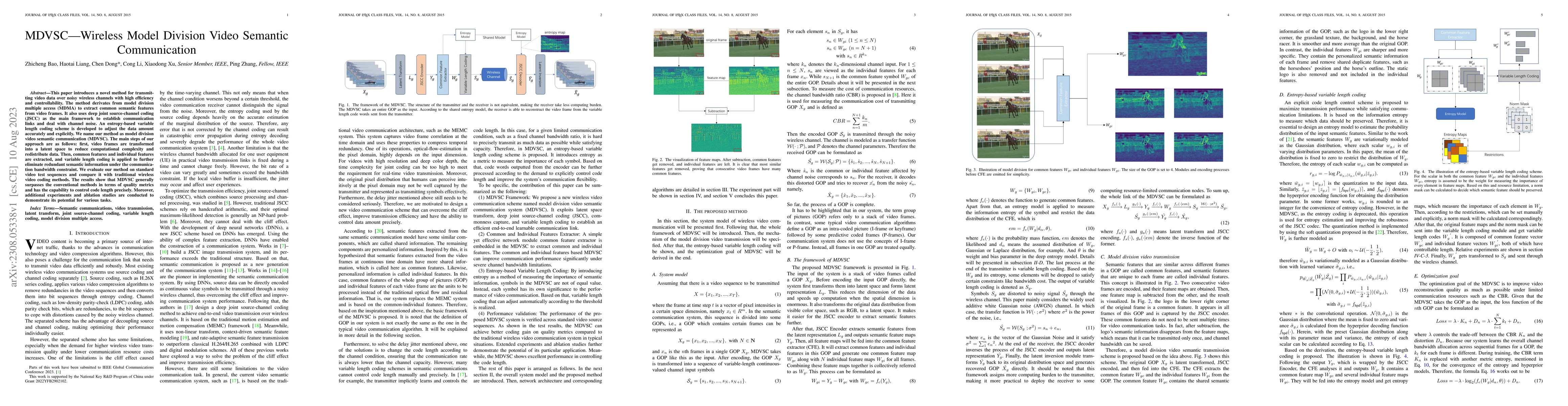 Thumbnail for MDVSC -- Wireless Model Division Video Semantic Communication