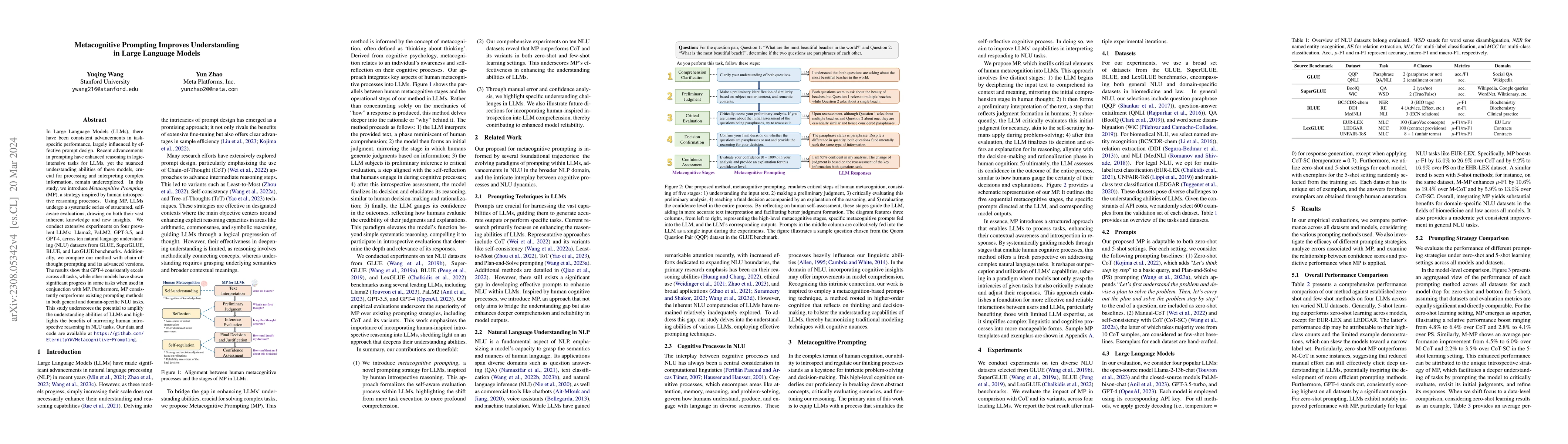 Thumbnail for Metacognitive Prompting Improves Understanding in Large Language Models