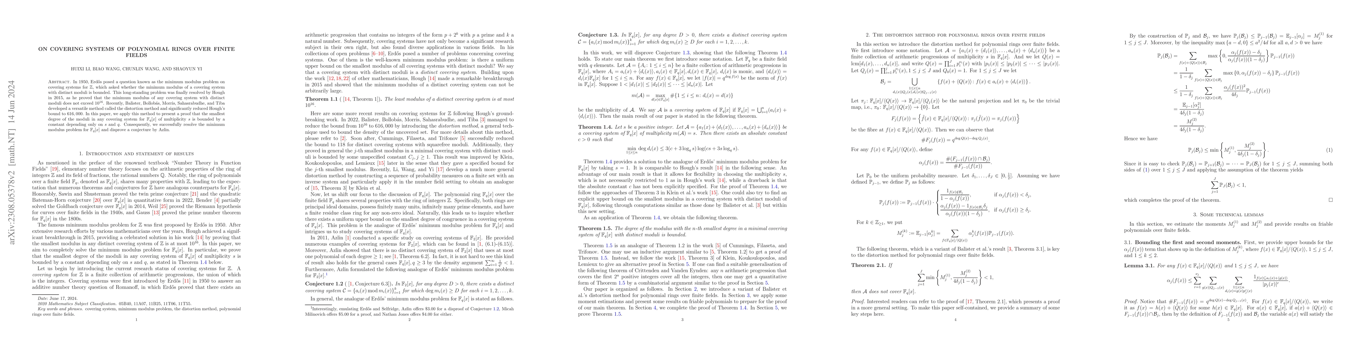 Thumbnail for On covering systems of polynomial rings over finite fields