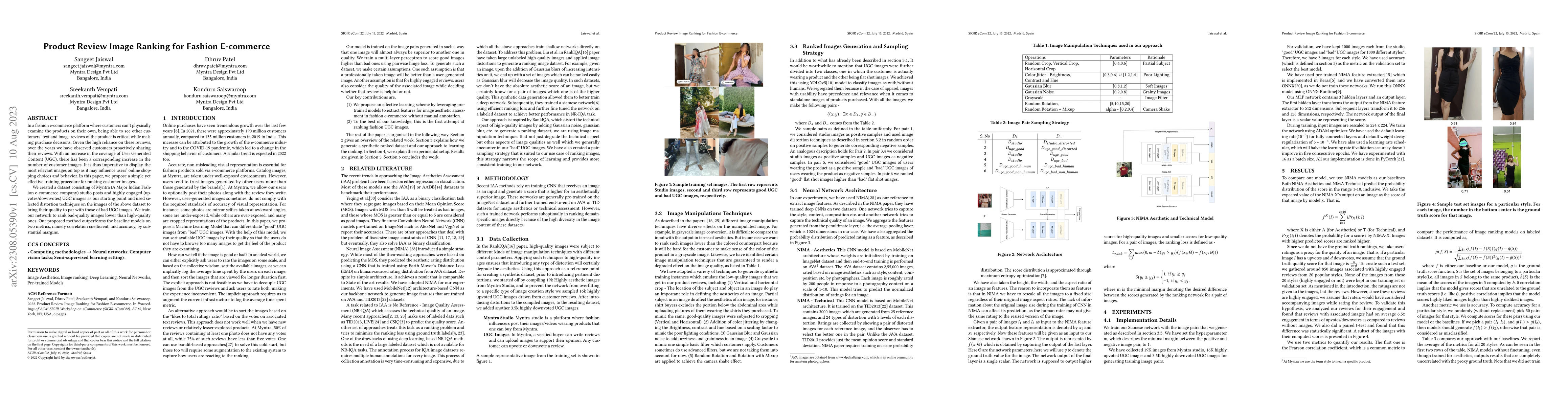 Thumbnail for Product Review Image Ranking for Fashion E-commerce