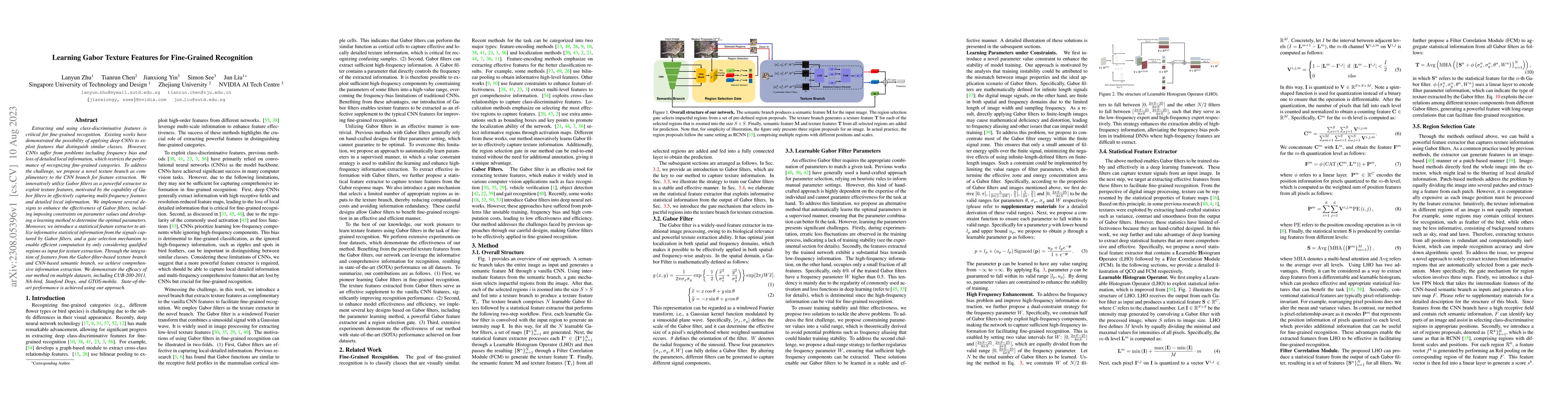 Thumbnail for Learning Gabor Texture Features for Fine-Grained Recognition