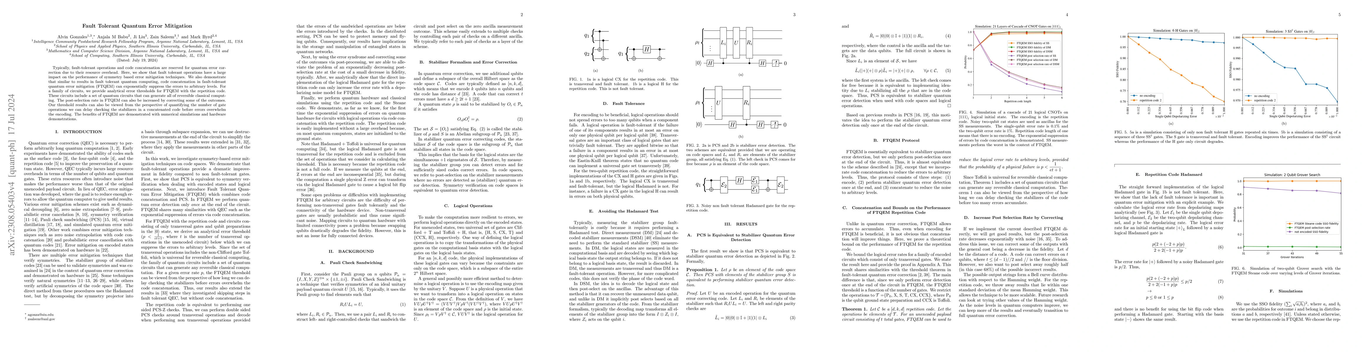 Thumbnail for Fault Tolerant Quantum Error Mitigation