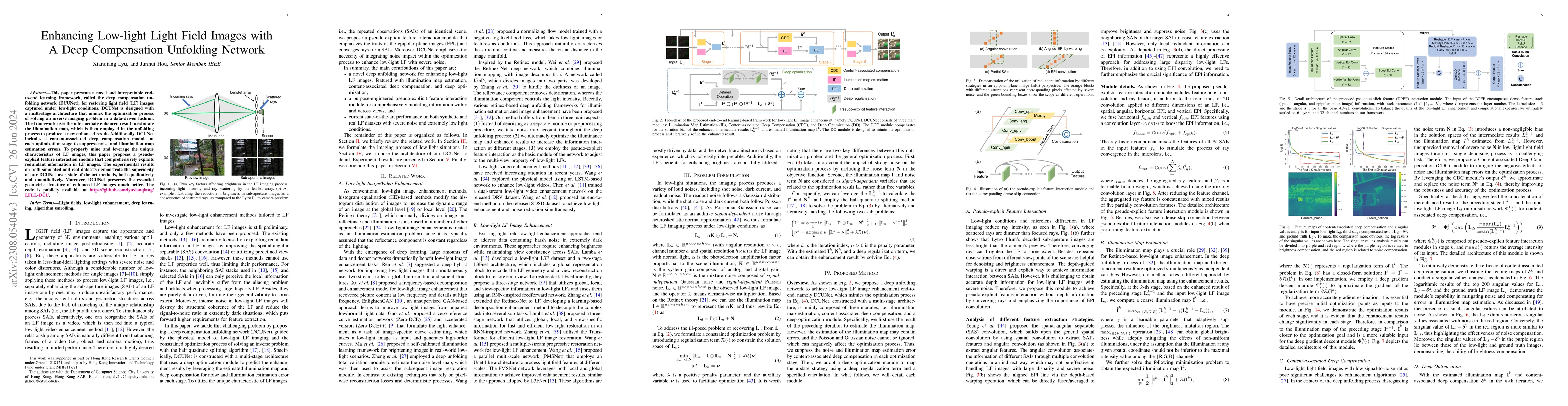 Thumbnail for Enhancing Low-light Light Field Images with A Deep Compensation
  Unfolding Network