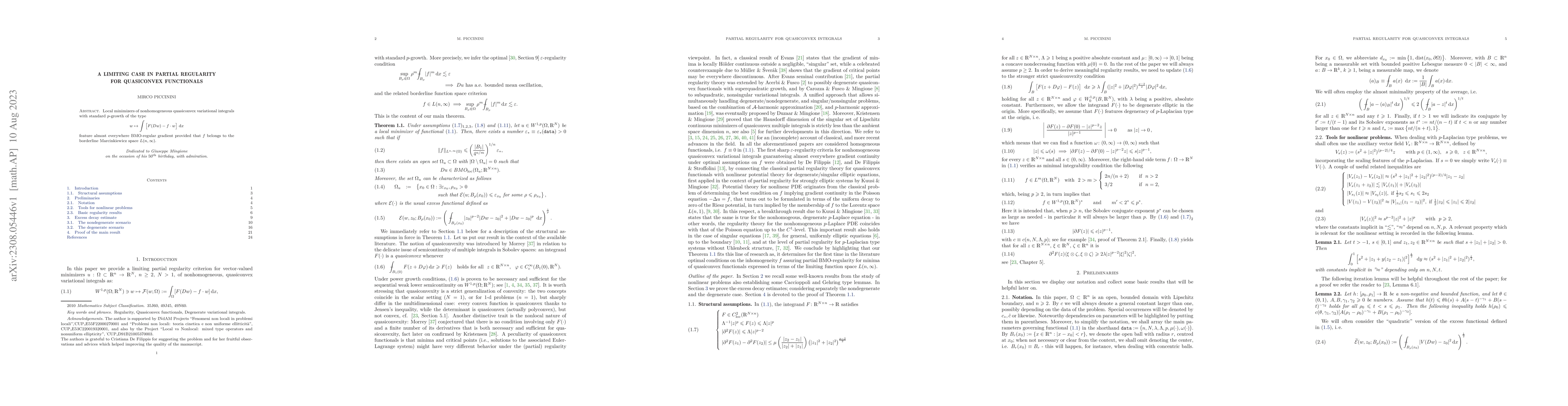 Thumbnail for A limiting case in partial regularity for quasiconvex functionals