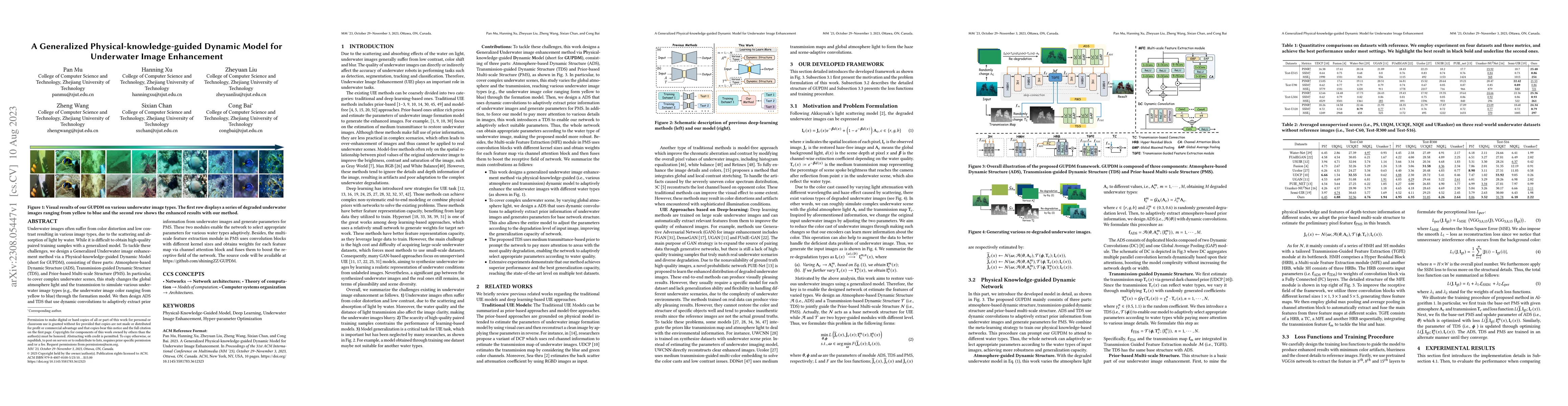 Thumbnail for A Generalized Physical-knowledge-guided Dynamic Model for Underwater
  Image Enhancement