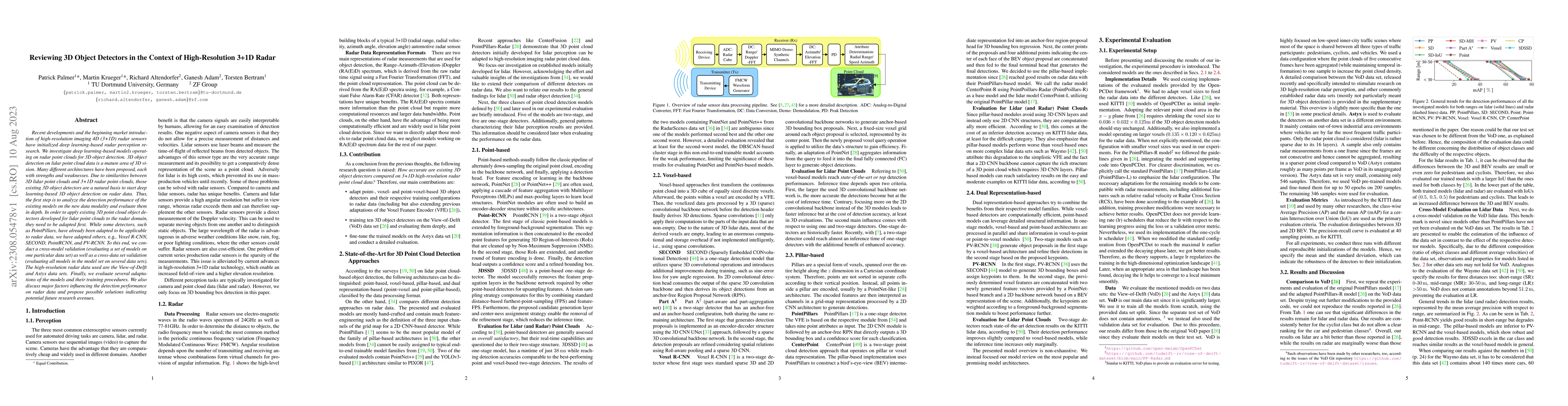 Thumbnail for Reviewing 3D Object Detectors in the Context of High-Resolution 3+1D
  Radar