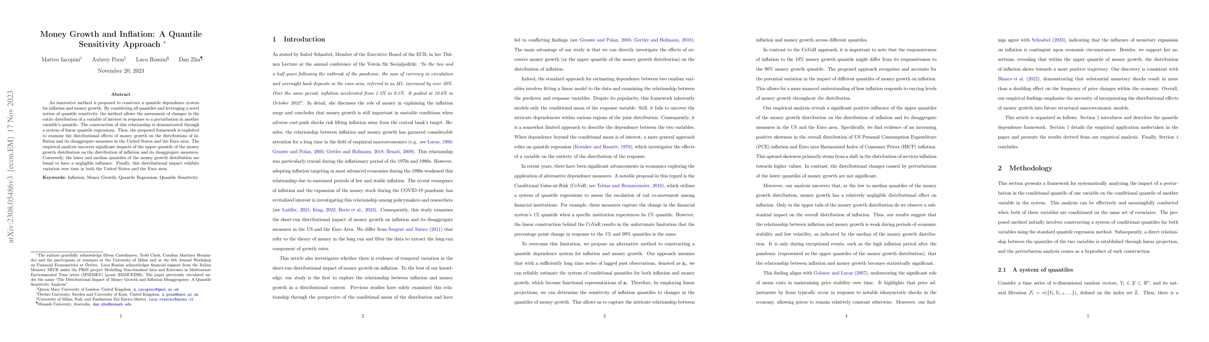 Thumbnail for Money Growth and Inflation: A Quantile Sensitivity Approach