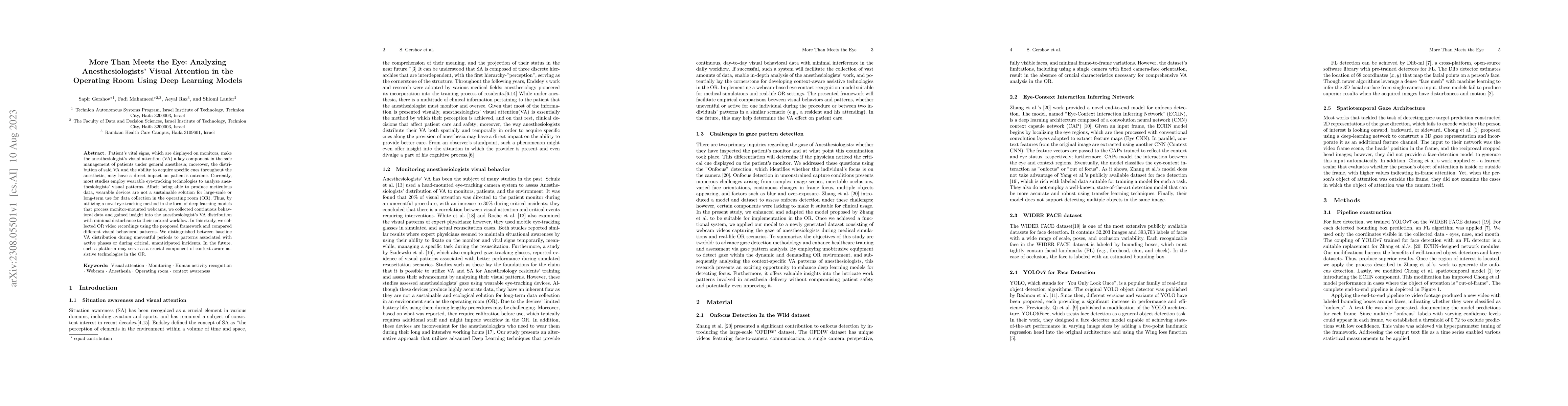 Thumbnail for More Than Meets the Eye: Analyzing Anesthesiologists' Visual Attention
  in the Operating Room Using Deep Learning Models