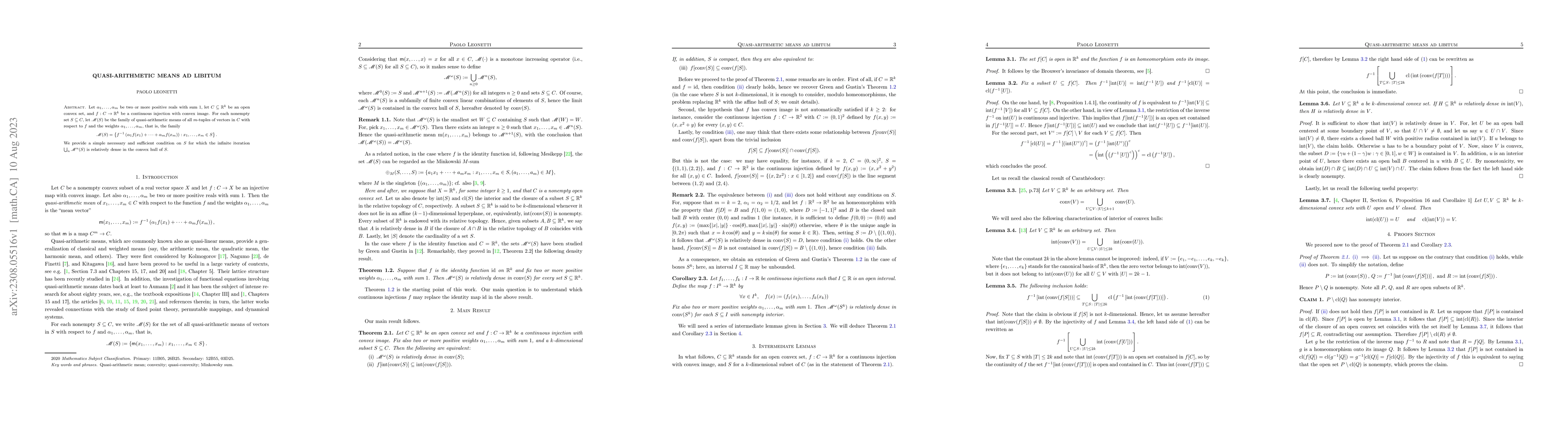 Thumbnail for Quasi-arithmetic means ad libitum