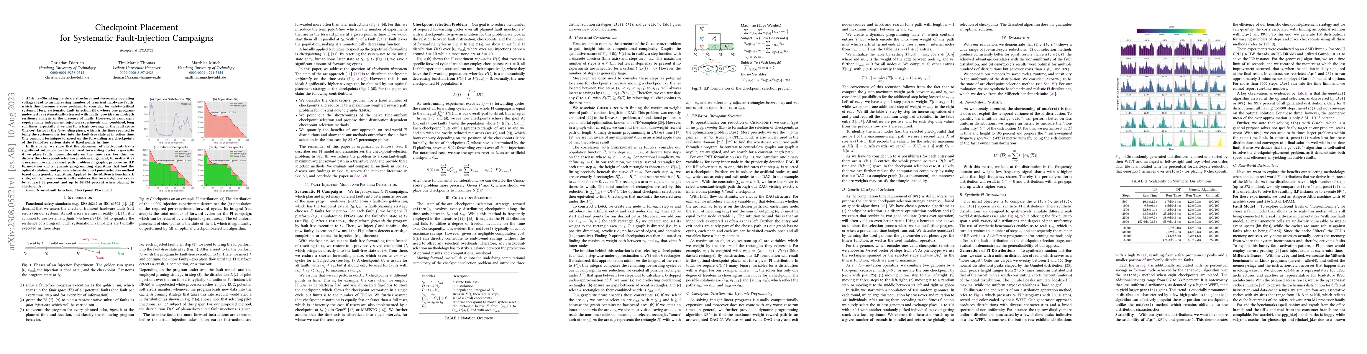 Thumbnail for Checkpoint Placement for Systematic Fault-Injection Campaigns