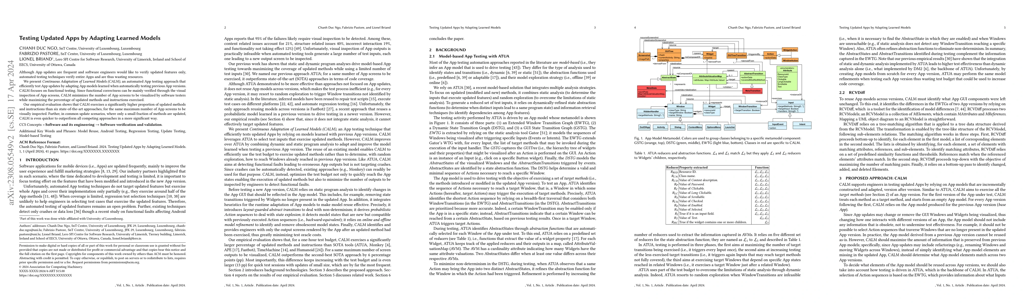 Thumbnail for Testing Updated Apps by Adapting Learned Models