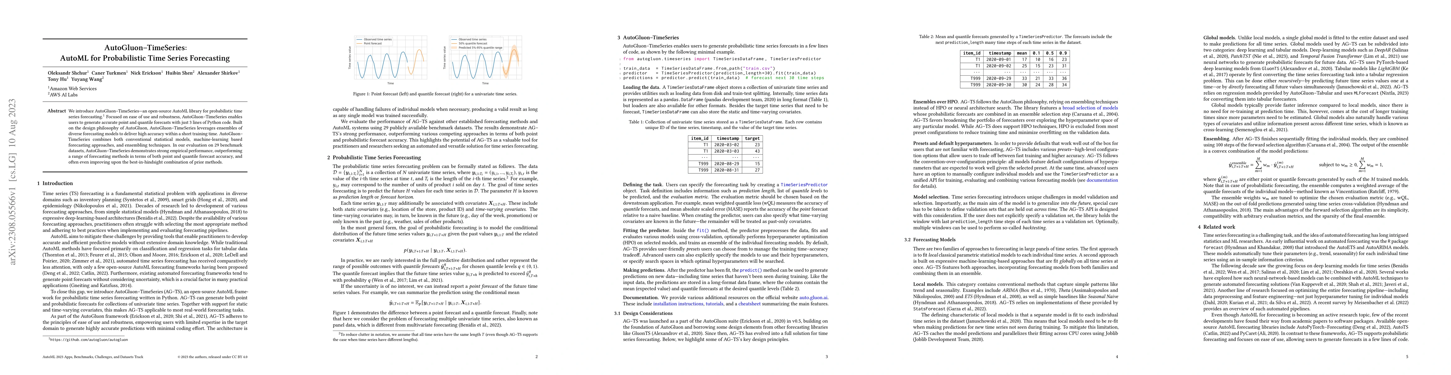 Thumbnail for AutoGluon-TimeSeries: AutoML for Probabilistic Time Series Forecasting
