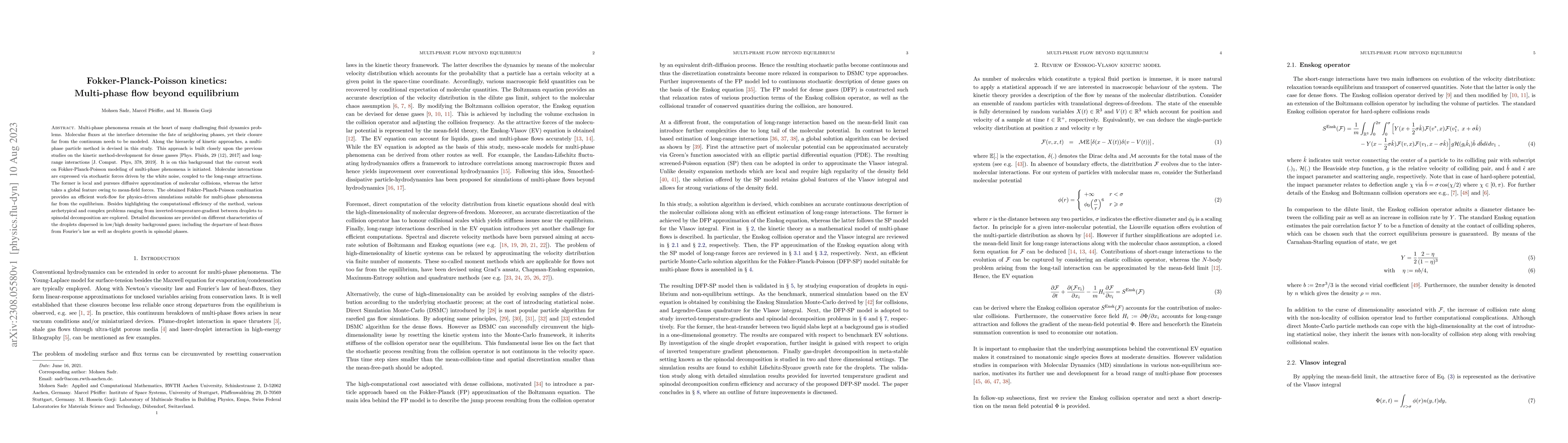 Thumbnail for Fokker-Planck-Poisson kinetics: Multi-phase flow beyond equilibrium