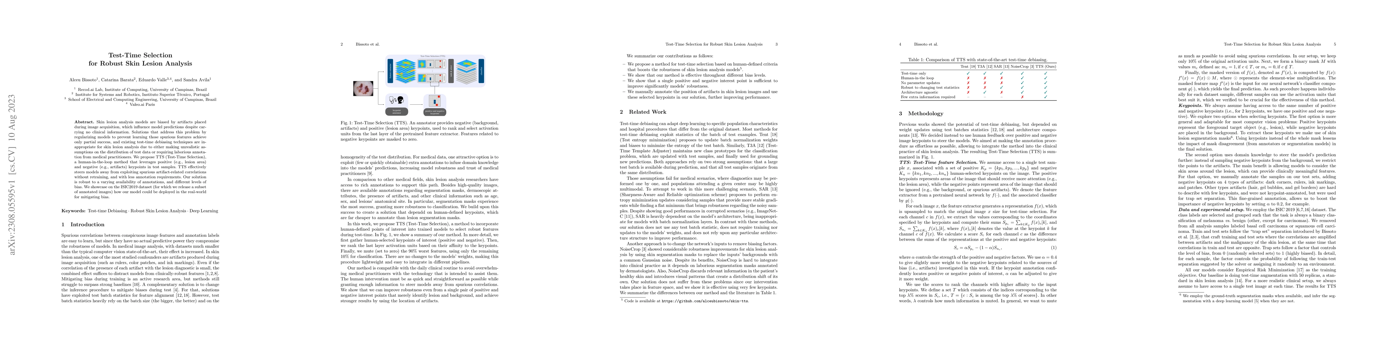 Thumbnail for Test-Time Selection for Robust Skin Lesion Analysis