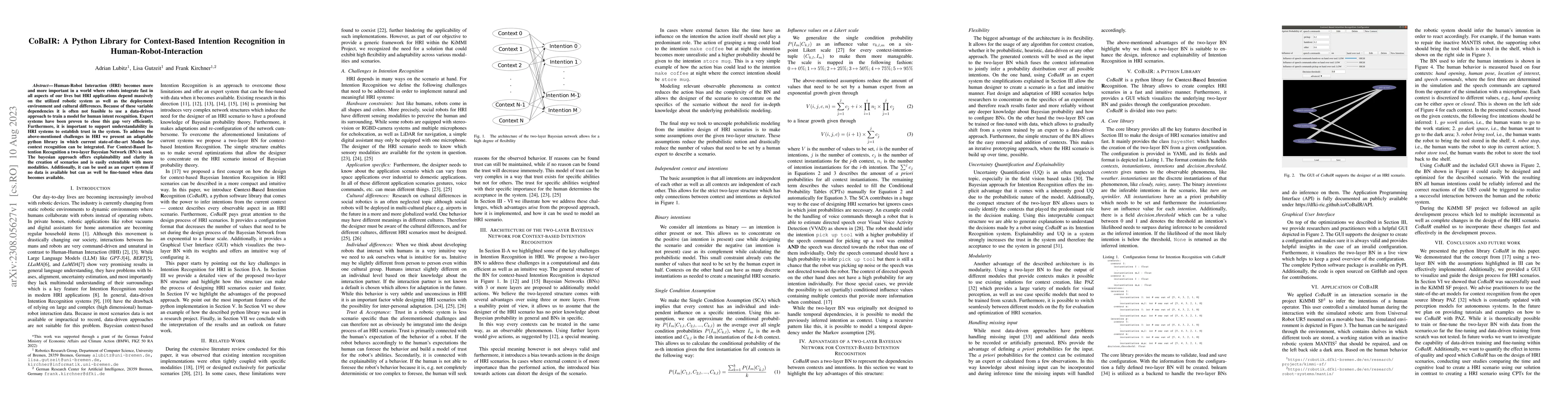 Thumbnail for CoBaIR: A Python Library for Context-Based Intention Recognition in
  Human-Robot-Interaction