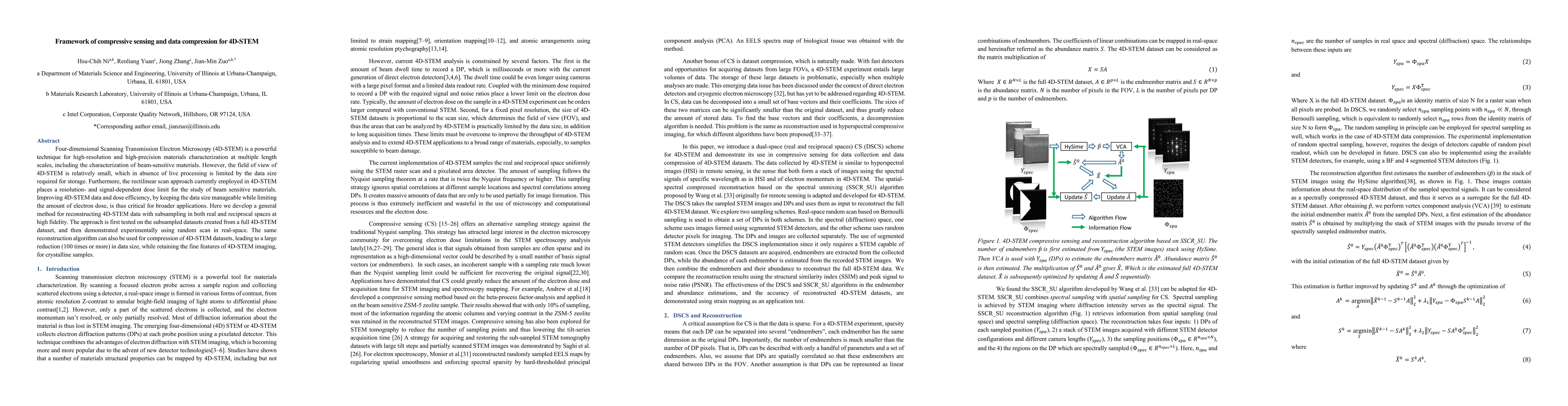 Thumbnail for Framework of compressive sensing and data compression for 4D-STEM
