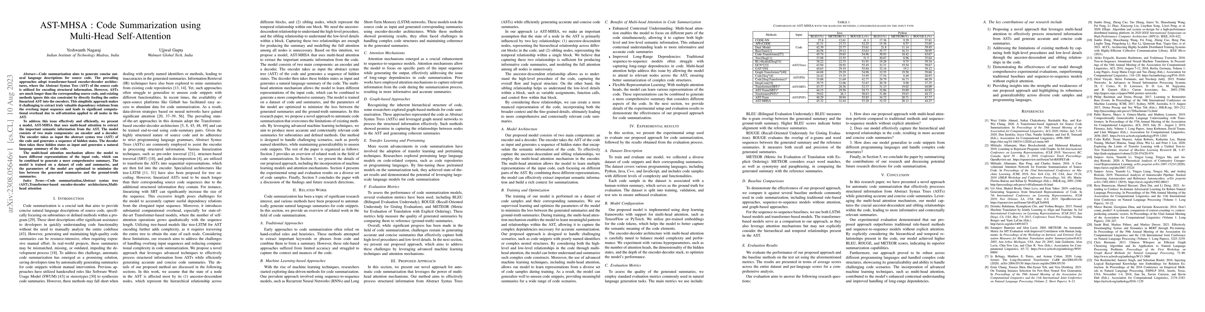 Thumbnail for AST-MHSA : Code Summarization using Multi-Head Self-Attention