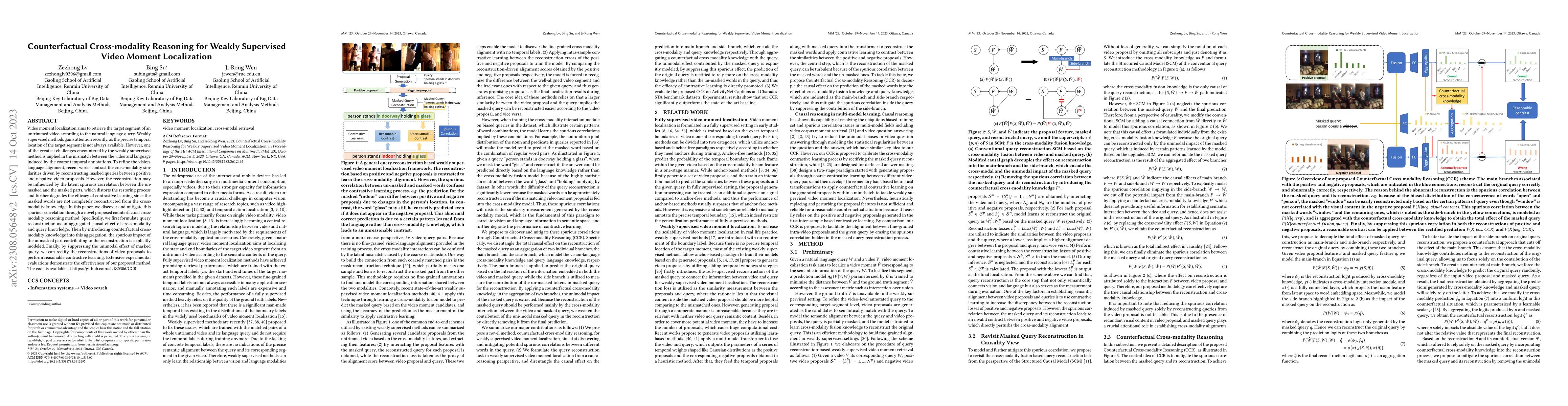 Thumbnail for Counterfactual Cross-modality Reasoning for Weakly Supervised Video
  Moment Localization