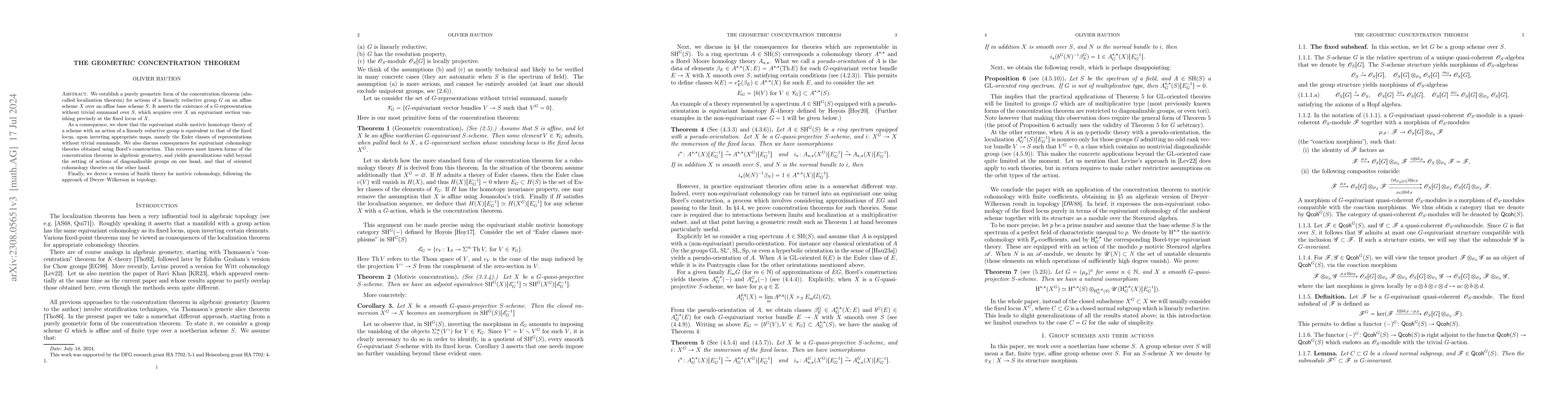 Thumbnail for The geometric concentration theorem
