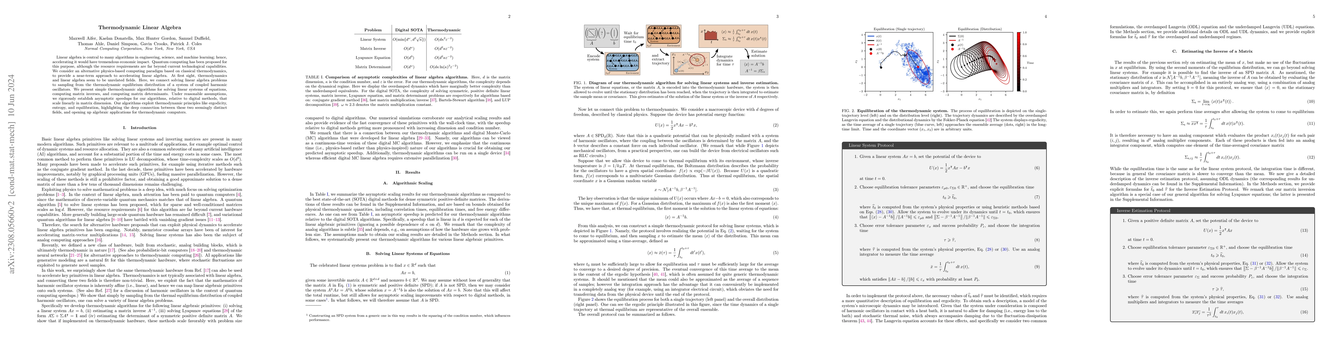 Thumbnail for Thermodynamic Linear Algebra