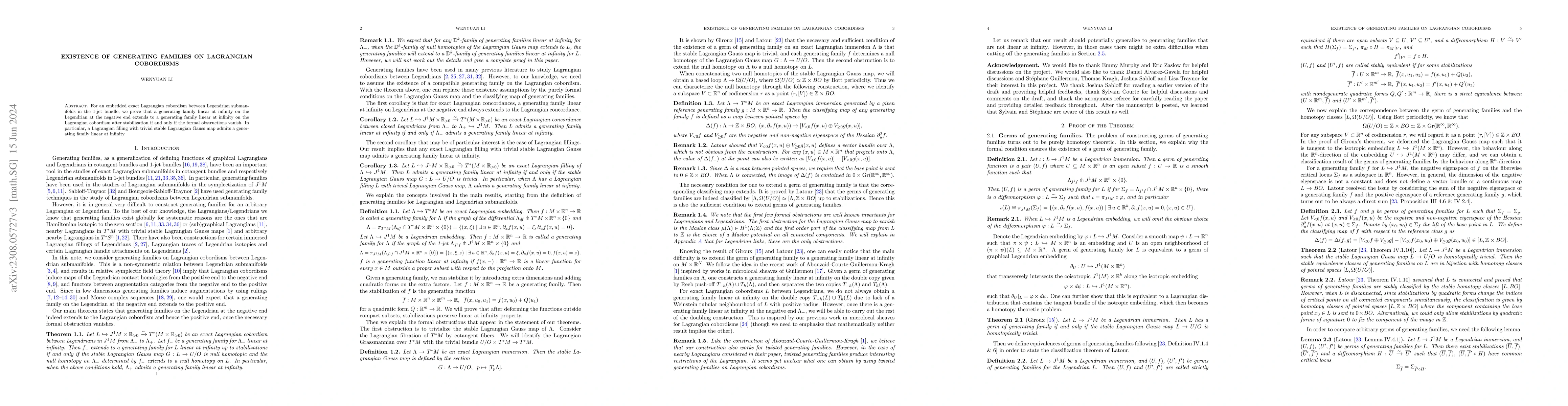 Thumbnail for Existence of generating families on Lagrangian cobordisms