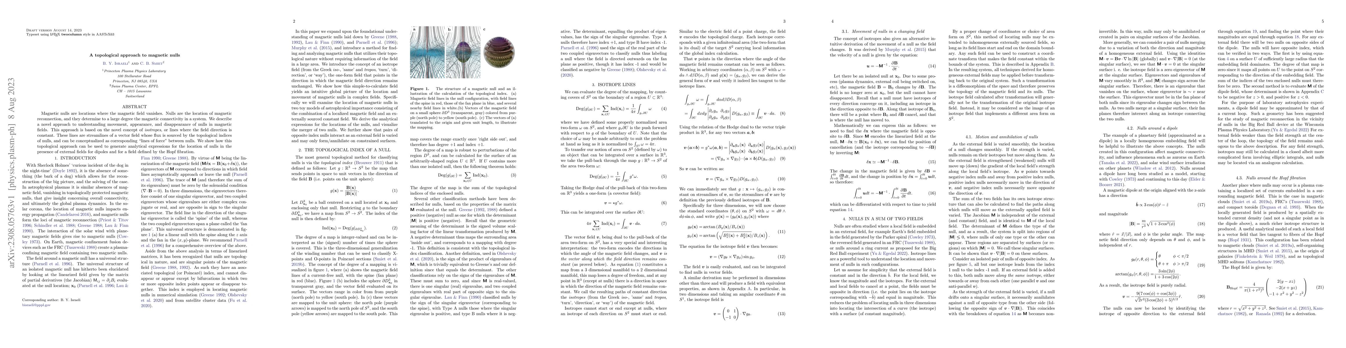 Thumbnail for A topological approach to magnetic nulls