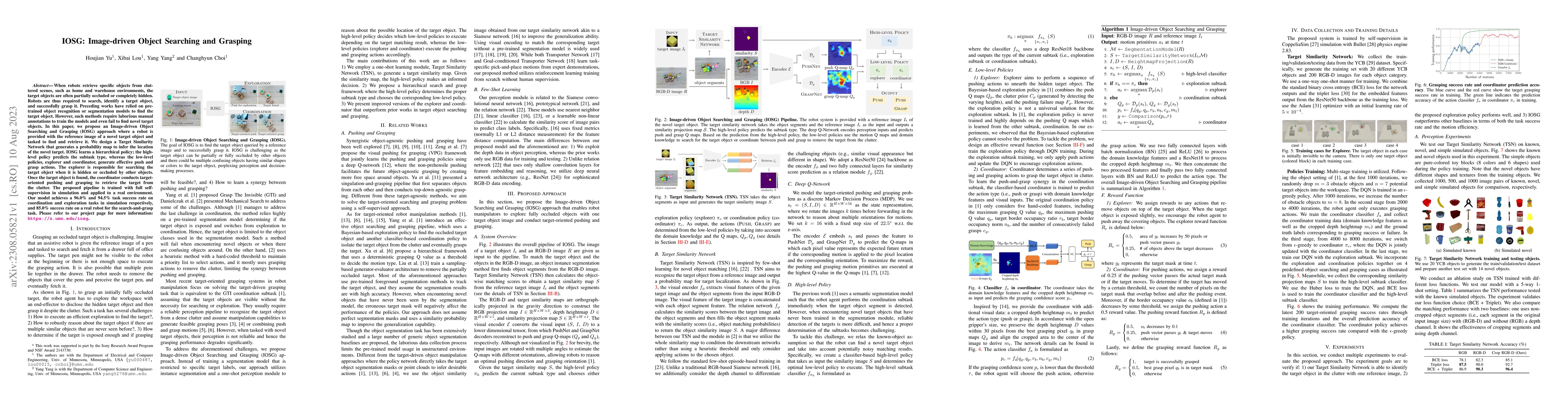 Thumbnail for IOSG: Image-driven Object Searching and Grasping