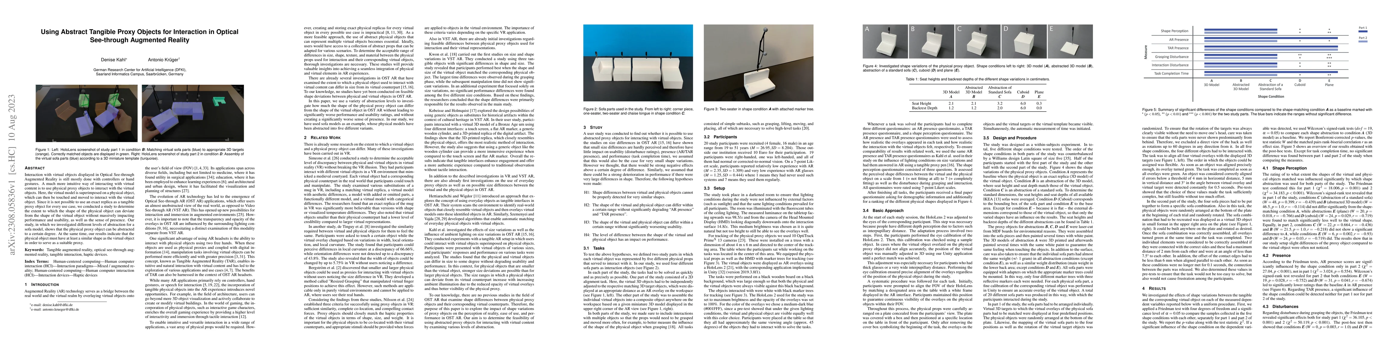 Thumbnail for Using Abstract Tangible Proxy Objects for Interaction in Optical
  See-through Augmented Reality