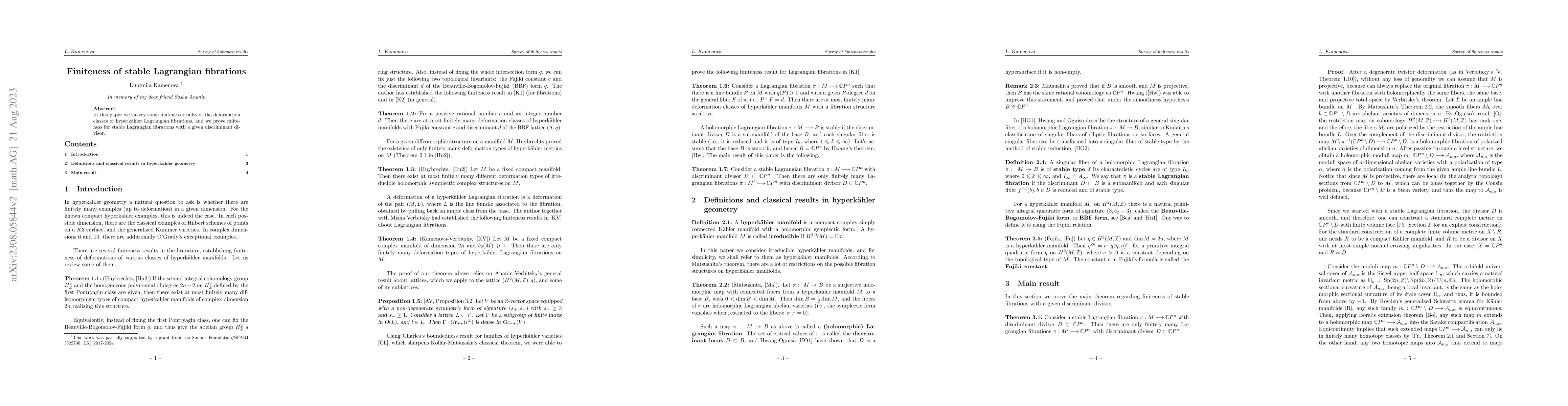 Thumbnail for Finiteness of stable Lagrangian fibrations