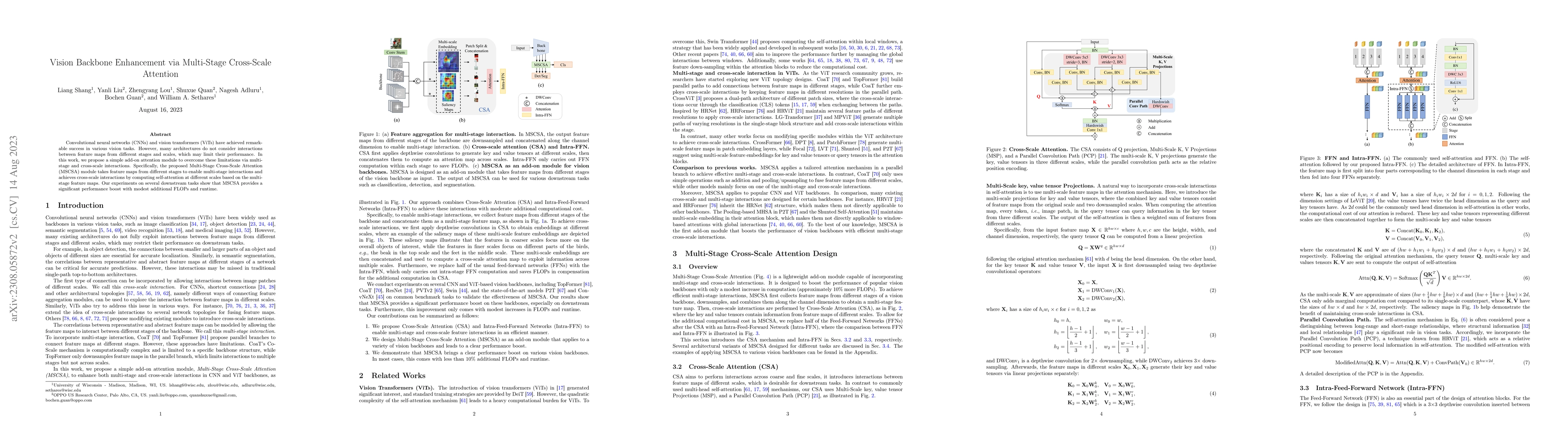 Thumbnail for Vision Backbone Enhancement via Multi-Stage Cross-Scale Attention