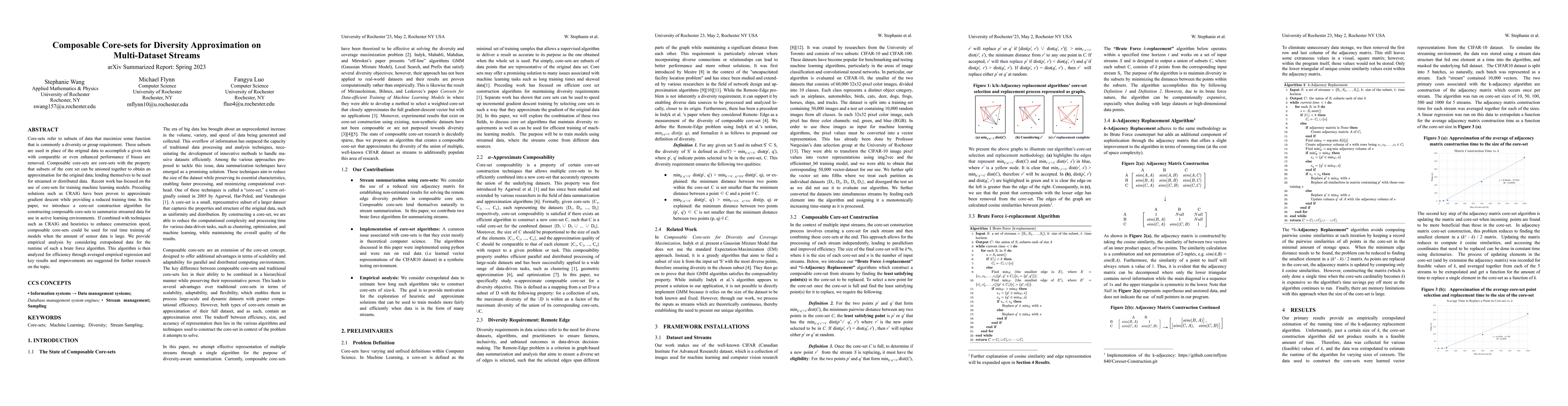 Thumbnail for Composable Core-sets for Diversity Approximation on Multi-Dataset
  Streams