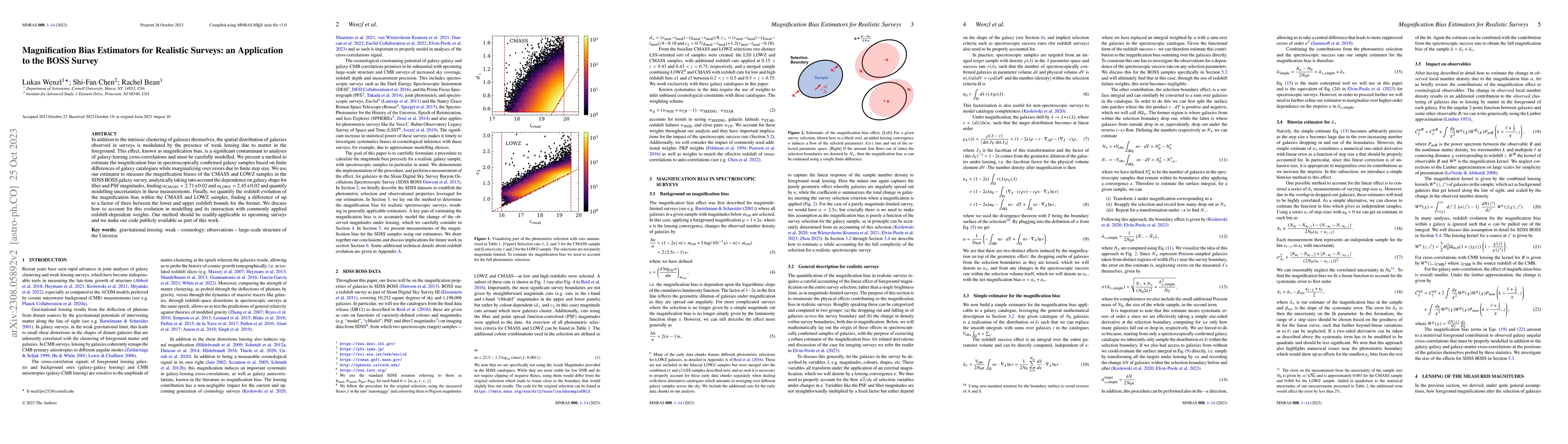 Thumbnail for Magnification Bias Estimators for Realistic Surveys: an Application to
  the BOSS Survey